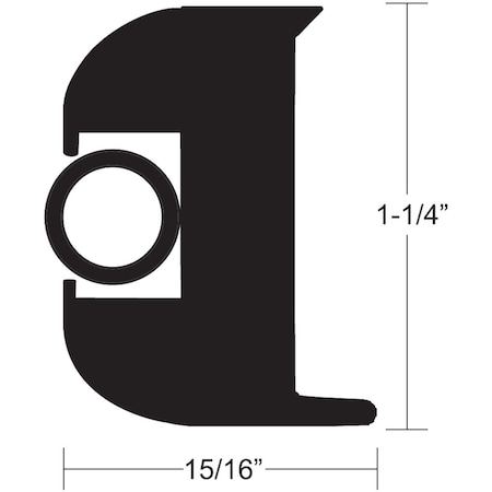 Taco Marine Flex Vinyl Rub Rail Kit - Black w/Black Insert - 50' - 1-1/4" V11-3447BBK50-2